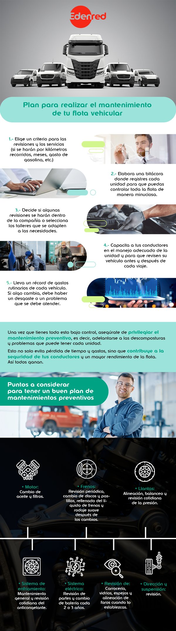 Para que tu flota vehicular sea productiva es esencial darle el mejor mantenimiento