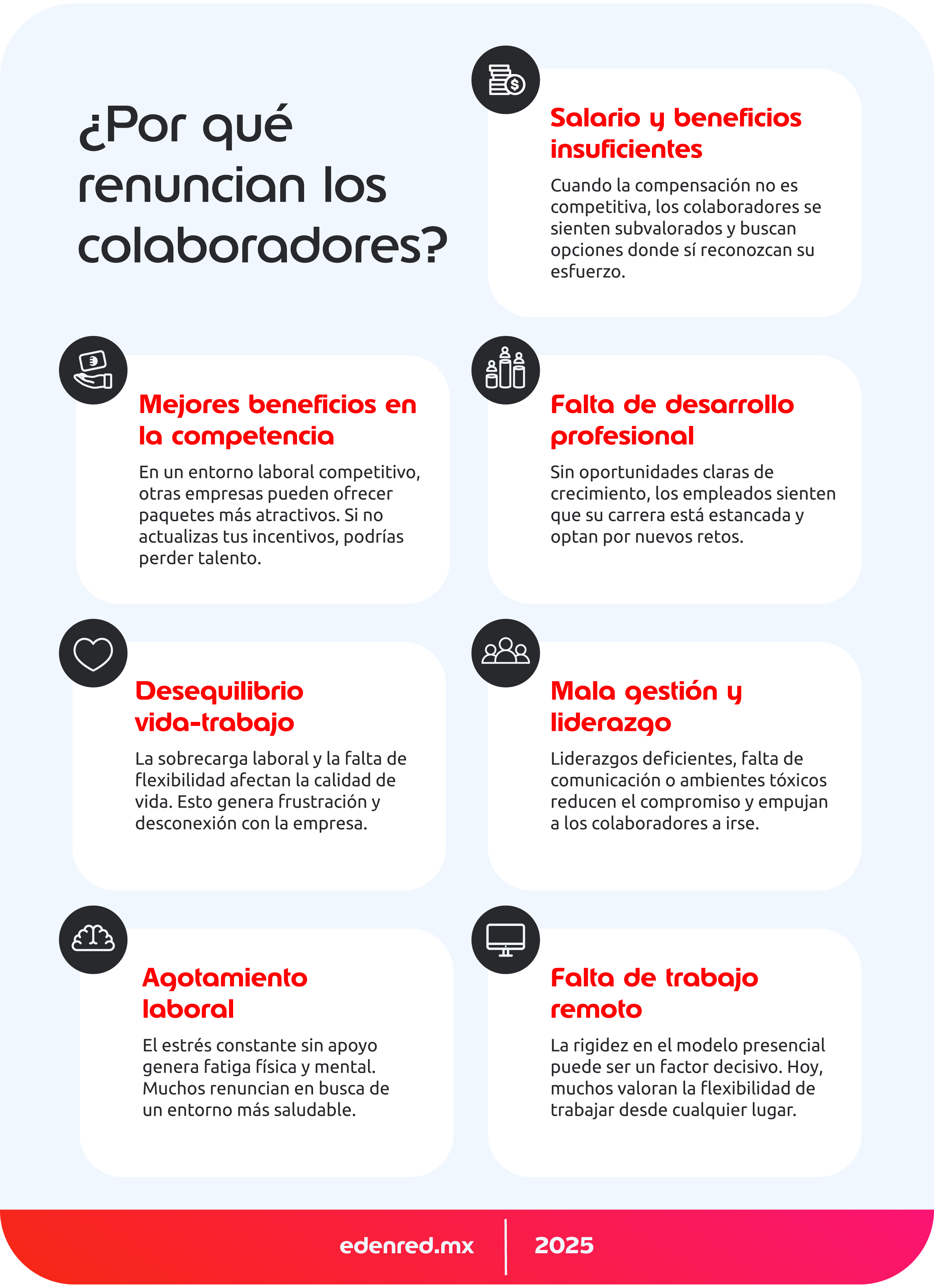 infografia por que renuncian los colaboradores
