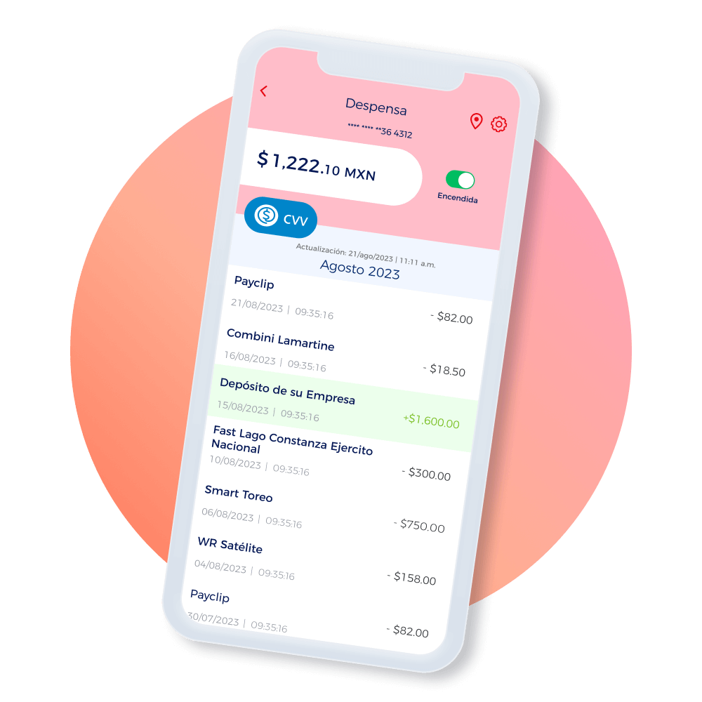 App Edenred Wallet para vales de despensa