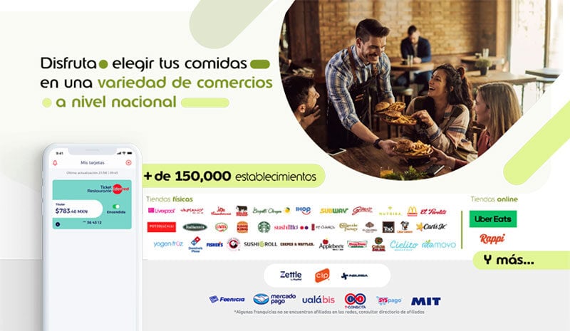 comercios afiliados Restaurante Edenred