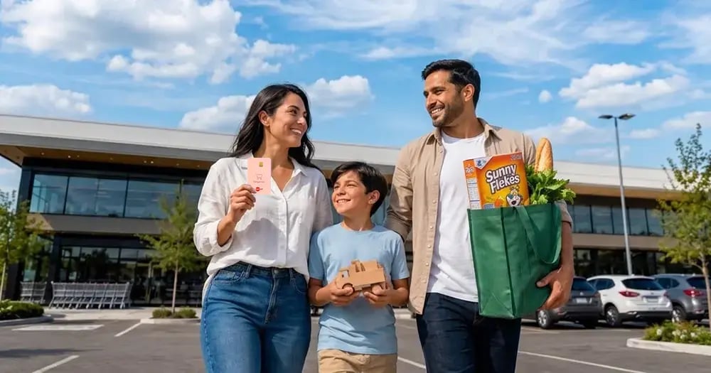 familia usando vales de despensa Edenred