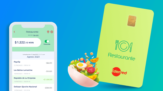 vales de restaurante para empleados tarjeta y app