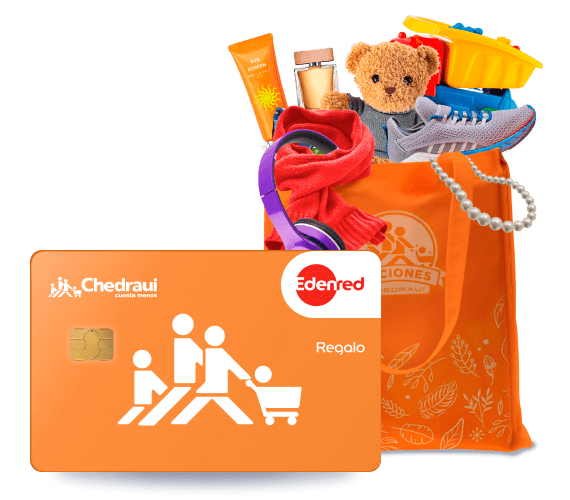 Tarjeta de Regalo Edenred para adquirir cualquier producto disponible en las tiendas Chedraui