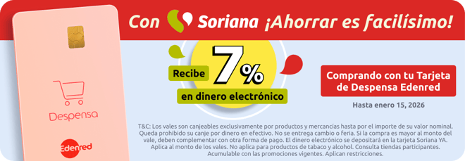 Edenred promo Soriana usuarios Despensa