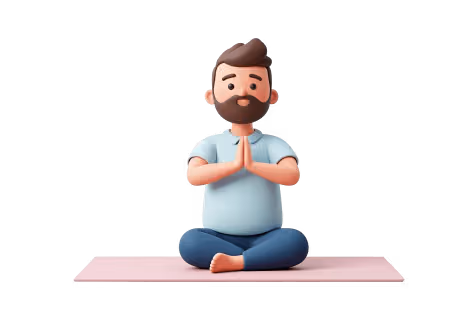 Empleado relajado y en balance