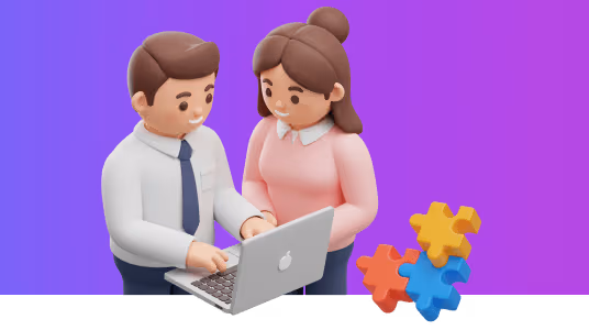 Compañeros trabajando en equipo