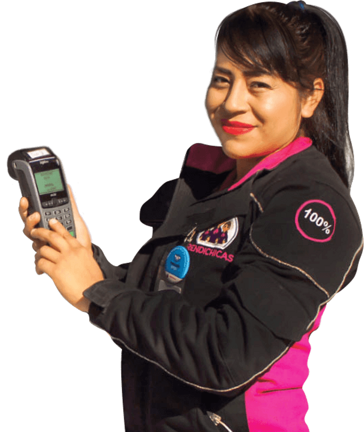 mujer despachadora de gasolina Rendichicas